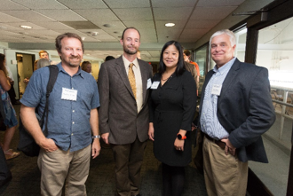 From left: Rodney Weber, Andrew Newman, Ivy Newman, and Greg Huey