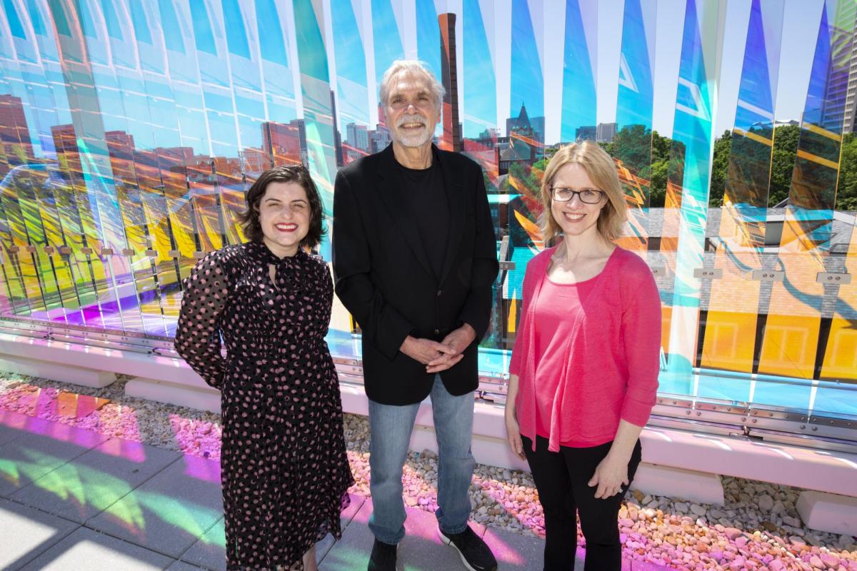 Jennifer Glass, Frank Rosenzweig, and Martha Grover represent Georgia Tech as chairs of AbSciCon 2022.