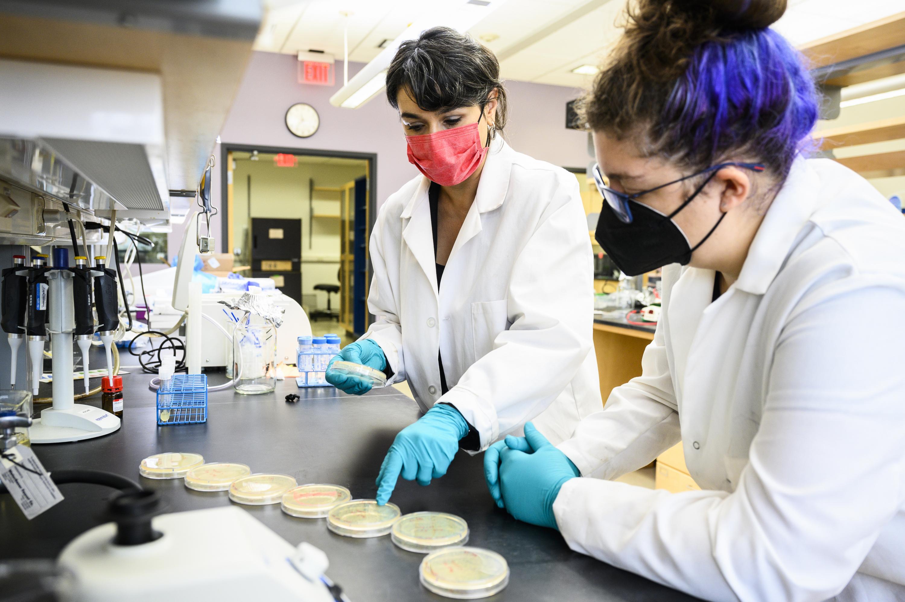 Former College of Sciences postdoctoral fellow Betül Kaçar (left) is an assistant professor at the University of Wisconsin-Madison. (Photo NASA: Jeff Miller)