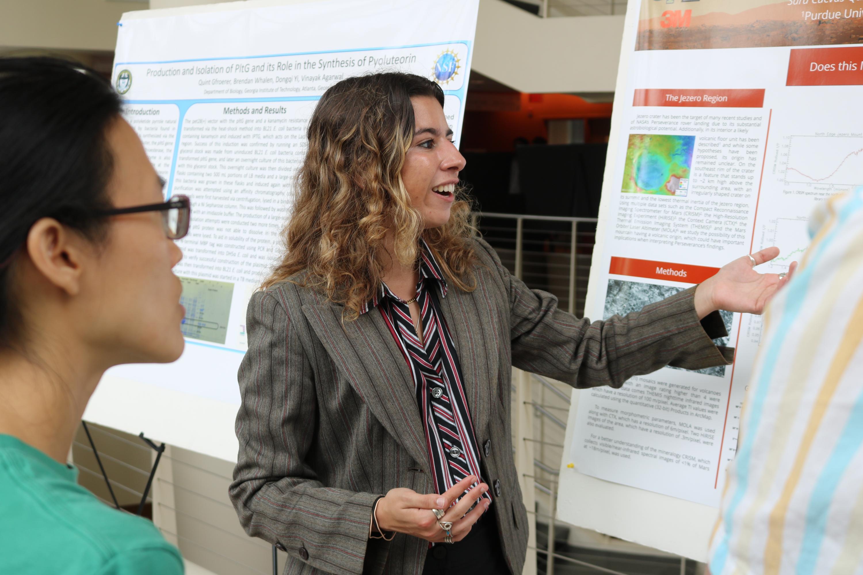 Sara Cuevas-Quinones also presented at the multidisciplinary Aquatic Chemical Ecology REU July 20. (Photo Renay San Miguel)