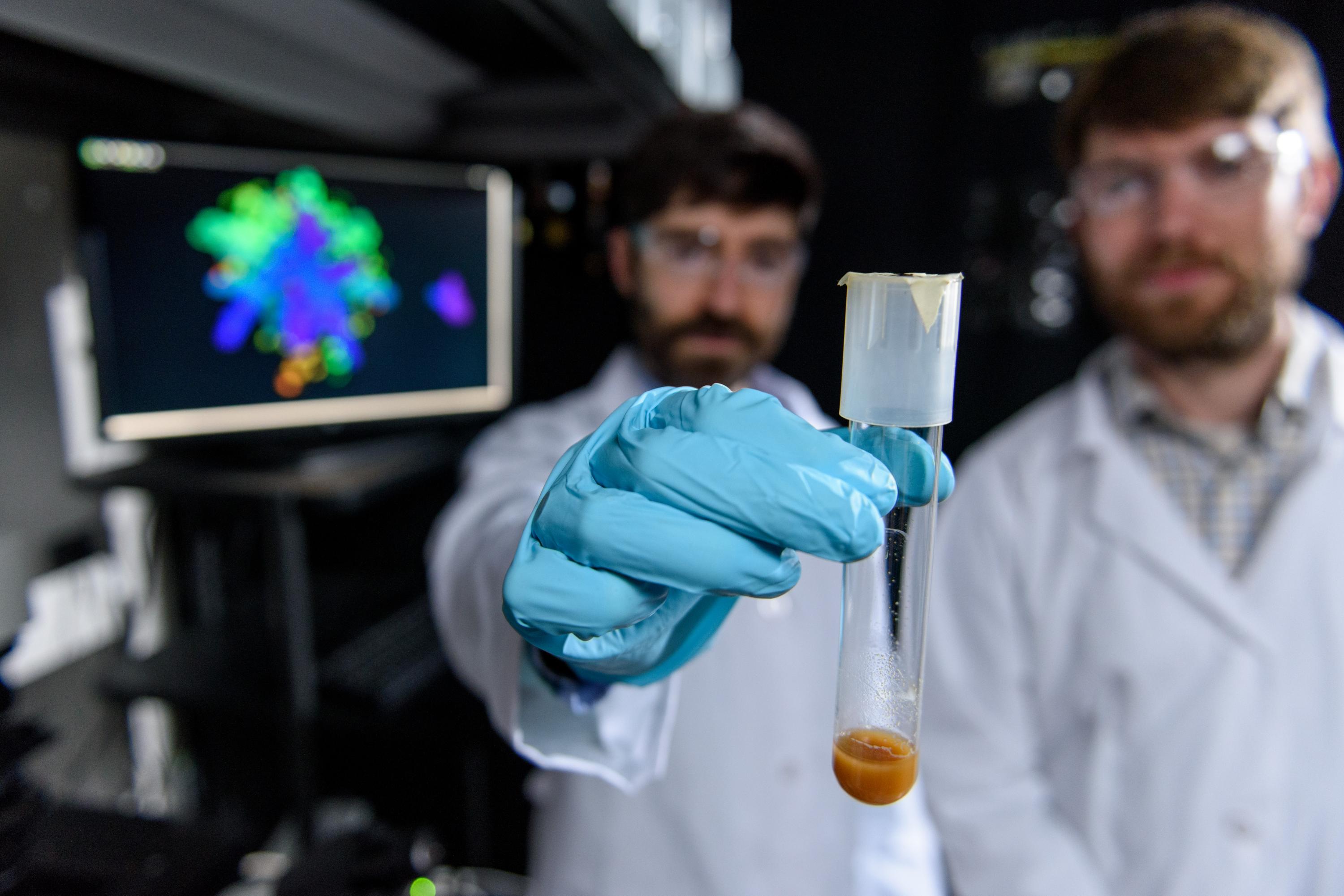 Yeast snowflake in test tube